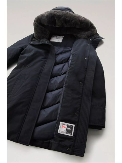 BOULDER FAUX FUR PARKA WOOLRICH | CFWWOU0724FRUT0001DKN DARK NAVY